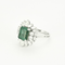 Bague 62 Bague en or blanc avec émeraude et diamants 58 Facettes DV17785-1-62-2