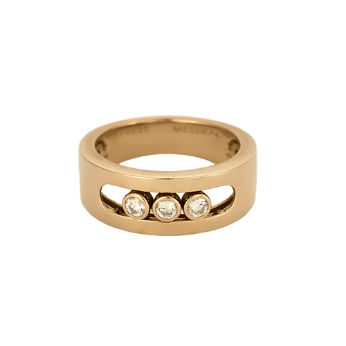 Bague 53.5 MESSIKA - Move - Bague en or rose et diamants 58 Facettes DV15694-4