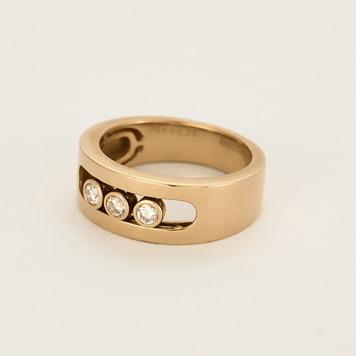 Bague 53.5 MESSIKA - Move - Bague en or rose et diamants 58 Facettes DV15694-4