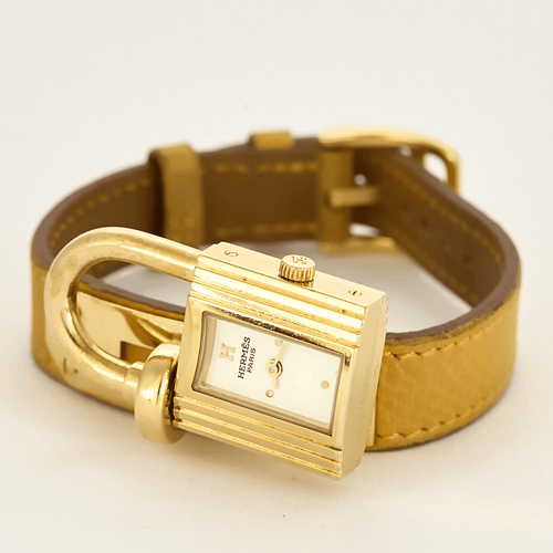Montre HERMES - Kelly - Montre cadenas métal doré à mouvement quartz 58 Facettes DV17875-1