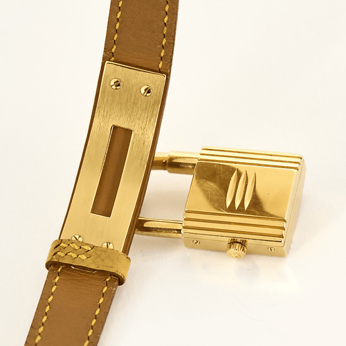 Montre HERMES - Kelly - Montre cadenas métal doré à mouvement quartz 58 Facettes DV17875-1