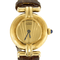 Montre Must de CARTIER - Colisée - Montre en argent plaqué or à mouvement quartz 58 Facettes DV8953-9
