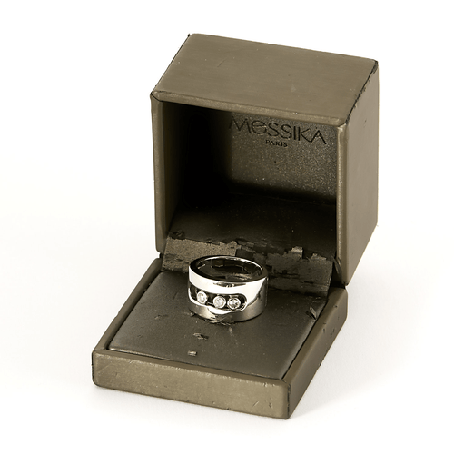 Bague 52,5 MESSIKA - Move - Bague en or gris et diamants 58 Facettes DV17041-1-525-6