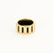 Bague 51 CHAUMET - Class One - Bague en or jaune et caoutchouc 58 Facettes DV18264-3-51-2