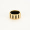 Bague 51 CHAUMET - Class One - Bague en or jaune et caoutchouc 58 Facettes DV18264-3-51-2