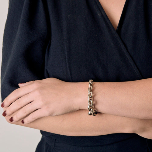 Bracelet HERMES - Crescendo - Bracelet en argent 58 Facettes DV17912-2