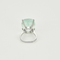 Bague 49 Bague cocktail en or blanc et importante Aigue-Marine 58 Facettes DV18467-1-49-2