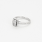 Bague 52 Bague solitaire en or blanc et diamants 58 Facettes DV18458-1-52-1