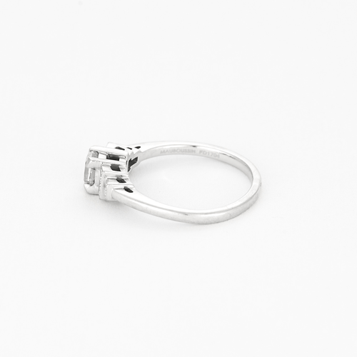 Bague 53 Mauboussin -Un Automne 1930 n°5 - Bague Solitaire en or blanc et diamants 58 Facettes DV18465-1-53-2