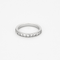 Bague 52,5 Alliance semi-pavé en or blanc et diamants 58 Facettes DV18242-1-525-6