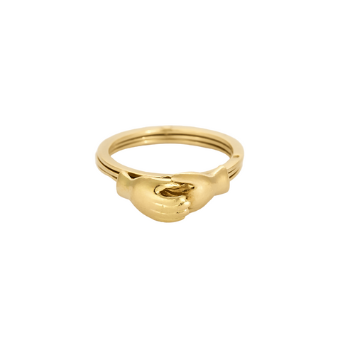 Bague 50 Rare Bague fede en or jaune 58 Facettes DV0014-15