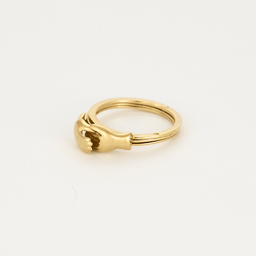 Bague 50 Rare Bague fede en or jaune 58 Facettes DV0014-15