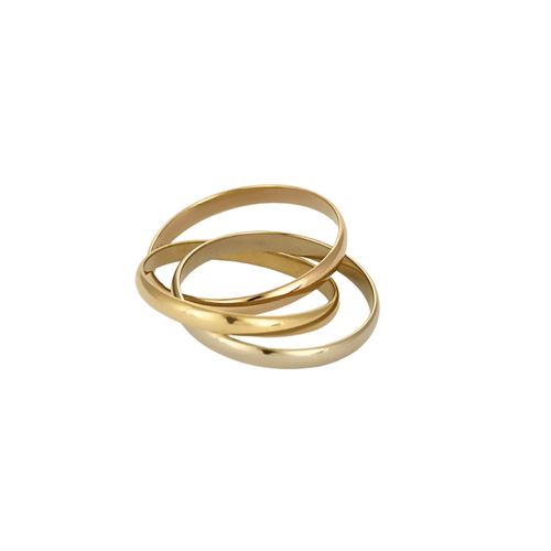 Bague 52 Cartier - Trinity - Alliance trois ors. Petit modèle. 58 Facettes DV18068-2