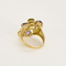 Bague 53 Bague cocktail en or jaune et or gris, améthystes et péridots, diamants 58 Facettes DV11262-12