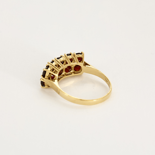 Bague 53 Bague double rang grenats almandins 58 Facettes DV11262-13