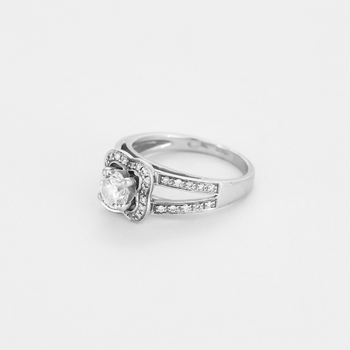 Bague 48 MAUBOUSSIN - Chance of Love n°5 - bague or blanc et diamants 58 Facettes DV0812-9-48-2