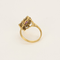 Bague 49 Bague losangique en or jaune , diamants et rubis. 58 Facettes DV11262-17