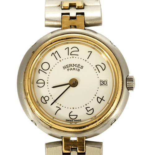 Montre HERMES - Clipper - Montre acier et plaqué or 58 Facettes DV0935-2
