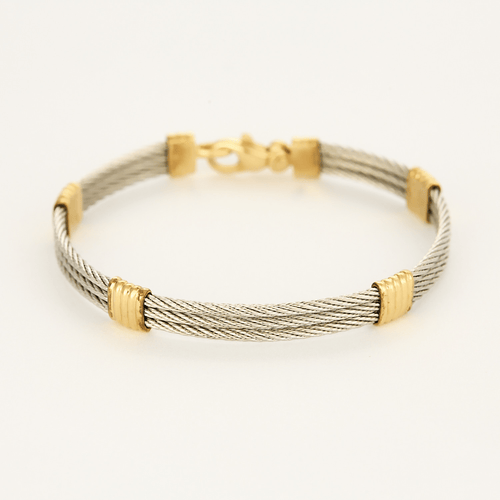 FRED - Force 10 - Bracelet or et acier. Vintage