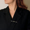 Broche Broche barrette en or gris, diamants et perle 58 Facettes DV19065-8