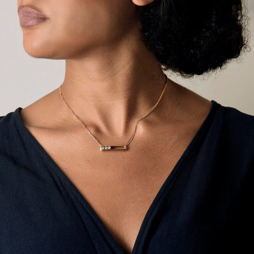 Collier MESSIKA - Move - Collier en or rose et diamants 58 Facettes DV11570-3