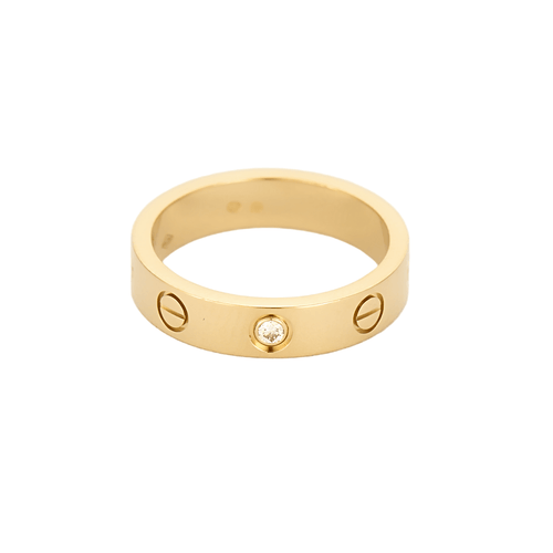Bague 49 CARTIER - Love - Petit modèle 1 diamant - Bague en or jaune et diamant 58 Facettes DV15875-2-49-2