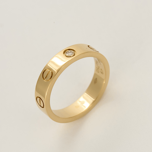 Bague 49 CARTIER - Love - Petit modèle 1 diamant - Bague en or jaune et diamant 58 Facettes DV15875-2-49-2