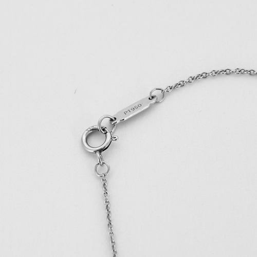 TIFFANY - Collier solitaire en platine