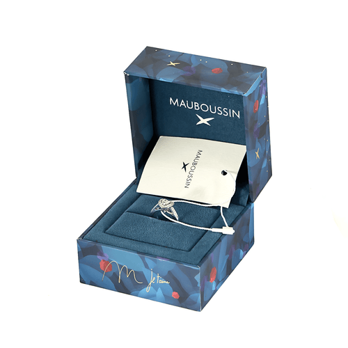 Bague 47 MAUBOUSSIN - Sex Love Touch n°2 - Bague en or blanc et diamants 58 Facettes DV19187-1-47-2