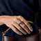 Bague 52 Bague en or jaune, saphir et perle mabé 58 Facettes DV19349-1