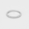 Bague 52 VAN CLEEF & ARPELS - Perlé - Fine alliance en or gris 58 Facettes DV19650-2