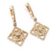 Boucles d'oreilles Pendants d'oreilles dentelle diamants or rose 58 Facettes