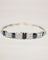 Bracelet Bracelet Art déco en platine à saphirs et diamants 58 Facettes A11370