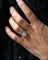 Bague 53 Bague Art Déco - Bague losange en or blanc 750 et diamants 58 Facettes A11371