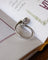 Bague 59 Bague Toi et Moi marguerite en or blanc et diamants, saphir bleu 58 Facettes A11451