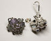 Boucles d'oreilles Boucles d’oreilles fleurs pavées en or blanc et diamants 58 Facettes A11460