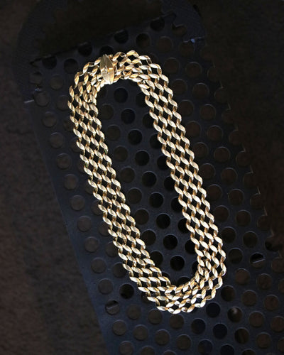 Collier Collier - Collier large à grandes mailles en or jaune 18k 58 Facettes A11496