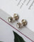 Boucles d'oreilles Puces d'oreilles anciennes en or blanc et diamants taille ancienne 58 Facettes A11533