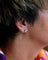 Boucles d'oreilles Puces d'oreilles anciennes en or blanc et diamants taille ancienne 58 Facettes A11533