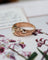 Bague 50.5 Bague solitaire dôme en or rose et diamant taille ancienne 58 Facettes A11667
