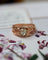 Bague 50.5 Bague solitaire dôme en or rose et diamant taille ancienne 58 Facettes A11667