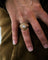 Bague 54 Bague dôme ajourée 1950/1960 en or jaune et diamant 58 Facettes A11692