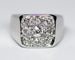 Bague 45.5 Bague chevalière en or blanc 750 et diamants 58 Facettes A11804