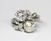 Bague 55 Bague Toi & Moi ancienne en or blanc et diamants 58 Facettes A11881