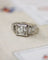 Bague 53.5 Bague solitaire Art déco moderniste en platine et diamants 58 Facettes A11904