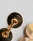 Boutons de manchette Cartier - Boutons de manchette disques en or jaune 750 58 Facettes A11961