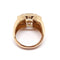 Bague 51 Bague tank en or jaune 18 carats avec diamant 0,20 ct 58 Facettes