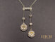 Collier Collier négligé en or jaune, platine, argent et diamants (années 1920) 58 Facettes A9063