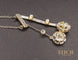 Collier Collier négligé en or jaune, platine, argent et diamants (années 1920) 58 Facettes A9063