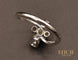 Bague 56 Bague trio diamants en or blanc 750 58 Facettes A9708